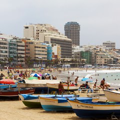 Gran Canaria playa de Las Canteras a Las Palmas