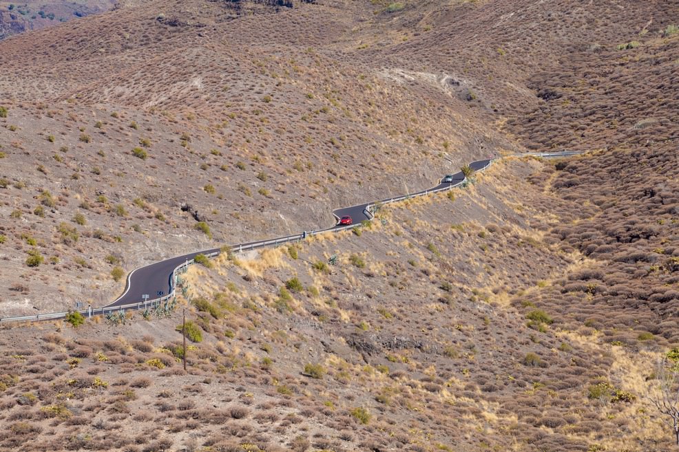 Gran Canaria strada da Agaete a La Aldea de San Nicolas